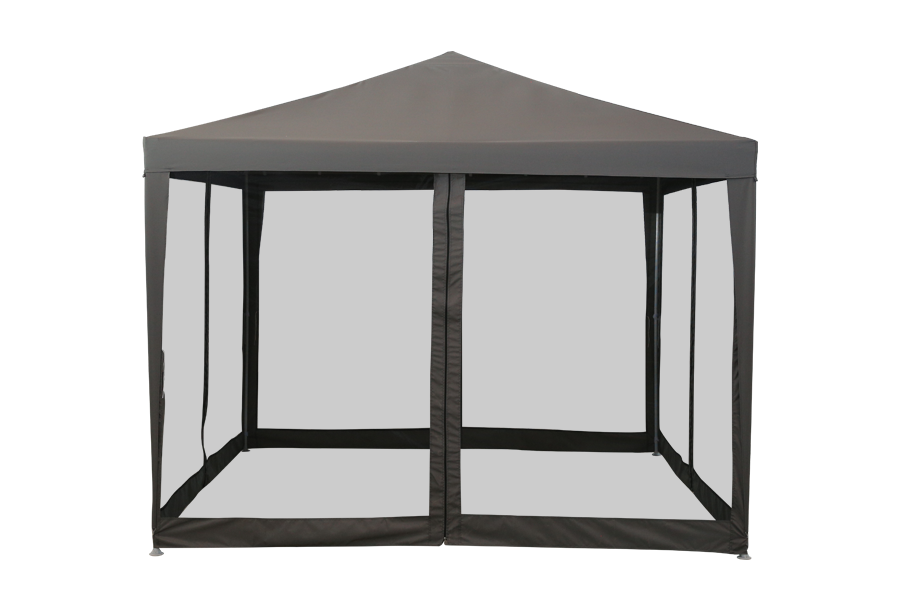 HYTIFE 10' x 10' Pop Up Canopy Tent with Breathable Mesh Sidewalls, Easy Height Adjustable, Easy Transport Carrying Bag for Backyard Garden Patio
