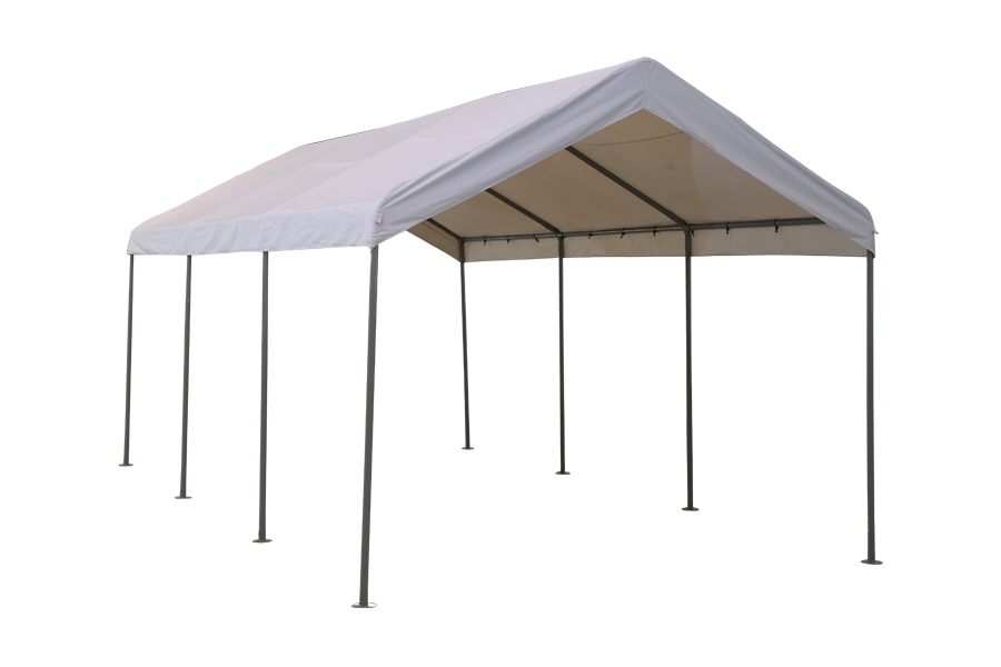 HYTIFE CANYON 10x20ft Heavy Duty Carport with 8 Legs, Auto Portable Garage, Boat Shelter Tent & Market Stall Car Canopy for Party & Wedding, Grey